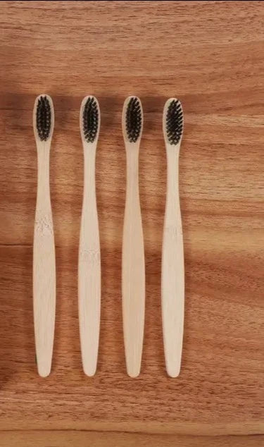 4Pcs/Box Rainbow Toothbrush Natural Bamboo Tooth Brush Soft Bristle Charcoal Vegan Eco Friendly Products For Dental Oral Care