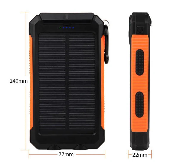 Waterproof Solar Power Bank – Refined Green - Main Image