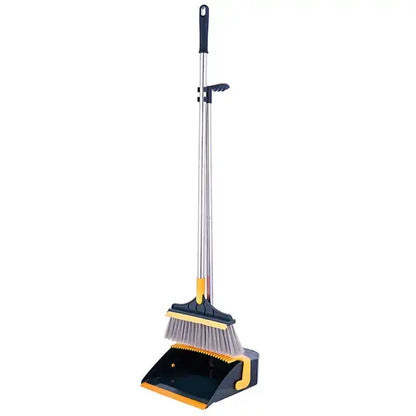 Broom And Dustpan Set For Home Upright Standing Dustpan And Brush Set Indoor Outdoor Broom With Dustpan Combo For Approving