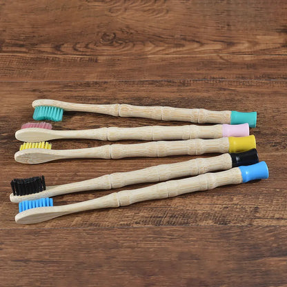 4Pcs Adult Bamboo Toothbrush Medium Bristles Eco Friendly Biodegradable Toothbrush Sustainable Compostable Tooth Brush