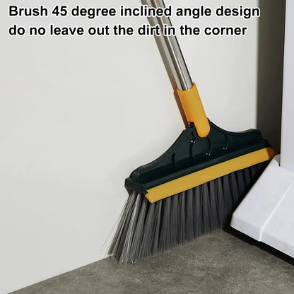 Broom And Dustpan Set For Home Upright Standing Dustpan And Brush Set Indoor Outdoor Broom With Dustpan Combo For Approving